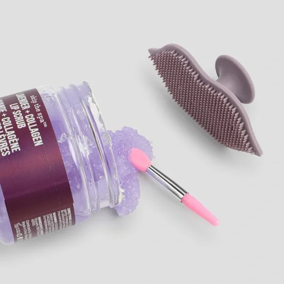 💜 Skip the Spa – Lavender + Collagen Exfoliating Lip Scrub Set - Picture 2 of 2